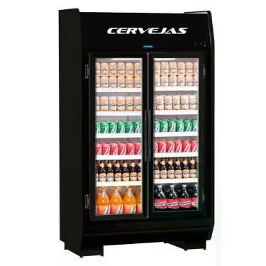 Imagem de Expositor Cervejeiro 2 Portas EAS 120 GLC Preto Fortsul, 220V