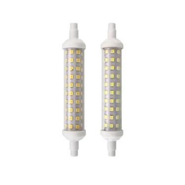 Imagem de Lâmpada LED de milho R7s holofote lâmpadas led smd 2835 78mm 118mm 135mm 10w 15w 20w lâmpada led de poupança de energia substituir luz halógena para garagem residencial interna externa (Color : Cold