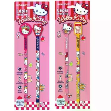 Imagem de Lápis HB com Borracha na Ponta Hello Kitty - 2 Unidades - Leo&Leo