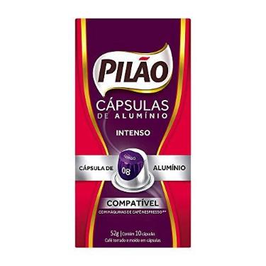 Imagem de Café Pilão Intenso Lungo 08, caixa com 10 Cápsulas de alumínio