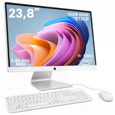 Imagem de Computador All In One Intel Core i5 16GB SSD 512GB 23.8" Full HD Grasep Maximus