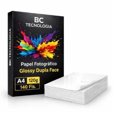 Imagem de Papel Fotográfico Dupla Face 120g Glossy A4 Prova Dágua 140 Folhas - B