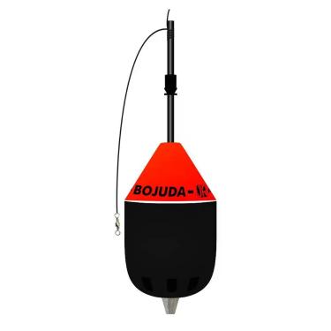 Imagem de Boia Cevadeira JR Bojuda com Copo Preto (50g) - Jr Pesca