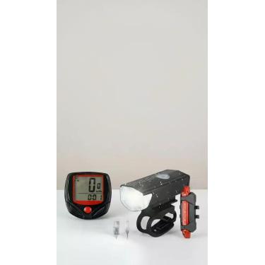 Imagem de Kit Ciclocomputador Bike 15 Funções + Luzes LED - Congratulations Stor