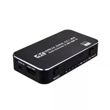 Imagem de Chave Seletora Hub Switch Hdmi 4 Portas 4K Arc Saida Audio - Cirilo Ca