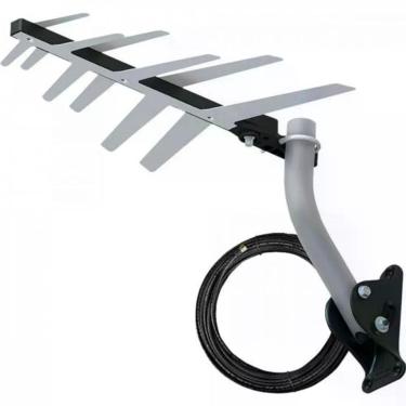 Imagem de Antena Externa Tv 2 Em 1 Uhf-hd Com Cabo Full Hd Dtv1500 Aquário