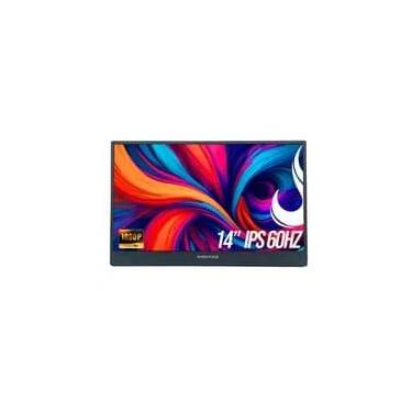 Imagem de Monitor Portátil Gamer Rise Mode Portavision 14" Full HD 60hz IPS, Mini HDMI, USB-C, Preto - RM-MPV-14-B-60FH
