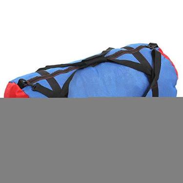 Imagem de Bolsa de armazenamento de mergulho, bolsa de ombro de malha para armazenamento de mergulho, equipamento para roupas molhadas Flipper PVC Oxford (azul)