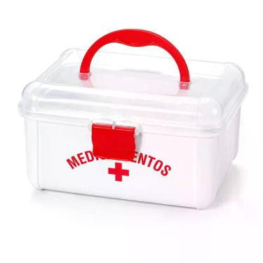 Imagem de Frasqueira Maleta Organizadora De Medicamentos 1,4L Primeiros Socorros