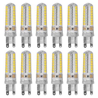 Imagem de Kit 10 Lâmpadas Led Halopin G9 5w Branco Quente P/Lustres e Pendentes