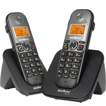 Imagem de Telefone Intelbras Sem Fio Ts 5122 Base E Ramal - Preto - 4125122