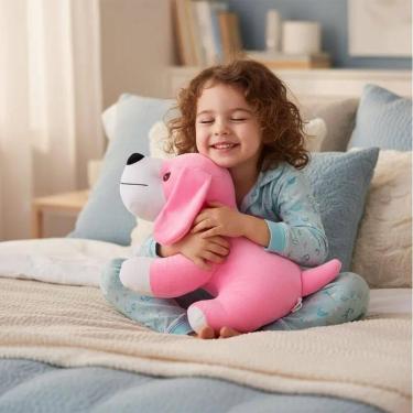 Imagem de Urso Pelúcia Cachorrinho Antialérgico 43cm - Mavi Baby, Rosa