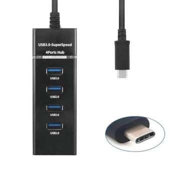 Imagem de Hub USB-C com 4 Portas USB 3.0 XC-HUB-10 - X-Cell