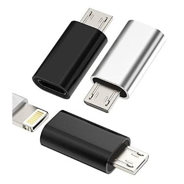 Imagem de Pacote com 3, compatível com adaptador Lightning fêmea para micro USB macho para Apple compatível com iPhone 7 8 Plus x xr xs 11 12Mini pro para conector de alimentação para Ipad Samsung Galaxy S7 S6 Edge, Nexus 5, LG Converter