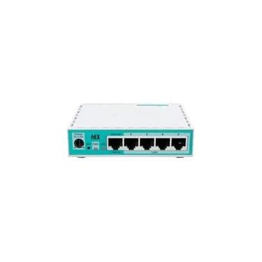 Imagem de Roteador Mikrotik Routerboard E50UG HEX, 5 portas Ethernet 10/100/1000 Mbps, IP20, Branco - E50UG