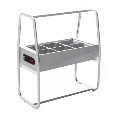 Imagem de Buffet Térmico Saro 6 Cubas Com Tampa Inox 127v Bf611