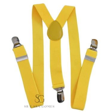 Imagem de Suspensório Amarelo Infantil Para Pajens e Eventos - Hero Men
