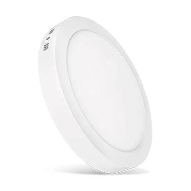 Imagem de Luminária LED 18w 6500k Elgin Redonda de Sobrepor Bivolt Luz Branca Fria