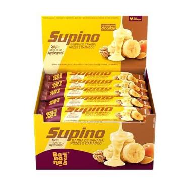 Imagem de Barra de Frutas Supino Zero Banana, Nozes e Damasco 20un 24g Banana Brasil