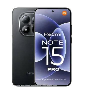 Imagem de Smartphone Celular Xiaomi Redmi Note 15 Pro 512GB, 12GB RAM, 4G, Tela
