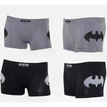 Imagem de Kit 4 Cuecas Infantil Boxer Menino Super Heróis Warner Bros Liga da Ju