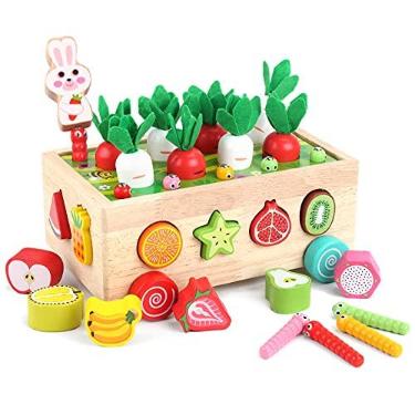 Imagem de Brinquedos Educativos de Madeira Montessori para Crianças, idade de 2 a 4 anos