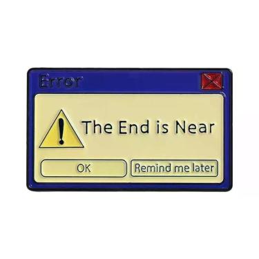 Imagem de Broche De Esmalte Com Mensagem De Erro De Computador: Tarefa Falhada N