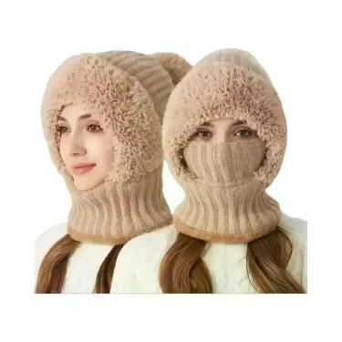 Imagem de Gorro Térmico De Fleece À Prova De Vento Com Protetores De Orelha E Aq