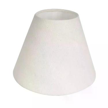 Imagem de Cúpula para Abajur luminaria 14x12x8cm Tecido Algodão Soquete Nacional