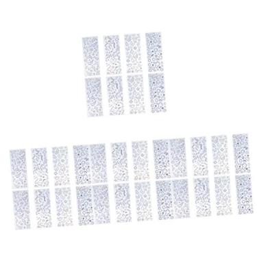 Imagem de HEMOTON 32 Folhas Adesivos De Pvc Almofadas Diário Adesivos Arte Artesanato Decodificar Scrapbook DIY Material Artesanato Adesivo Glitter Scrapbook Adesivos Adesivo Decoração DIY Adesivo