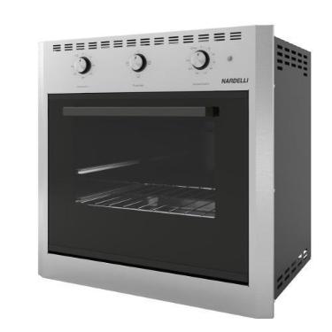 Imagem de Forno Eletrico Embutir Nardelli E60 Inox 60L, Inox, 110V