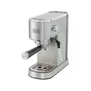 Imagem de Cafeiteira Espresso Black+Decker CEA1200G Gourmand Gris 1200W Multifunções Inox