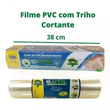 Imagem de Filme PVC Linha Doméstica Guarufilme G-Útil para Embalar com Rapidez com Trilho Cortante Transparente