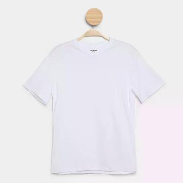 Imagem de Camiseta Infantil Hering Menino, Branco, 14A
