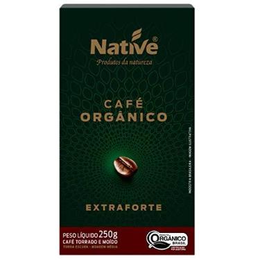 Imagem de Café Orgânico Torrado e Moído ExtraForte Native 250g | O Café Orgânico Torrado e Moído Extraforte Native é uma bebida de corpo médio, apresentando aroma e sabor marcantes