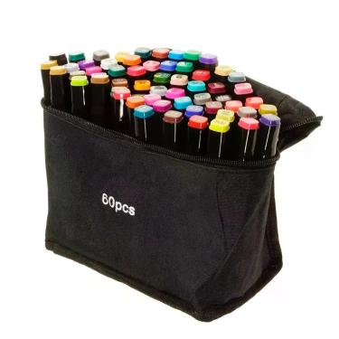 Imagem de Kit Canetinhas 60 Unidades Linha Profissional Desenho - RELET