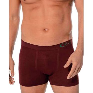 Imagem de Cueca Boxer Atlante Sem Costura Ultraleve Zeus Demillus 090142, Vinho,