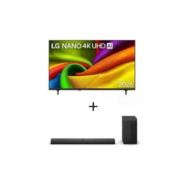 Imagem de Smart TV LG NANO UHD AI 4K NU850 85 polegadas 2026 + Soundbar LG S70TY Dolby Atmos com configuração de canais 3.1.1 e 400W RMS - 85NU855.S70TY
