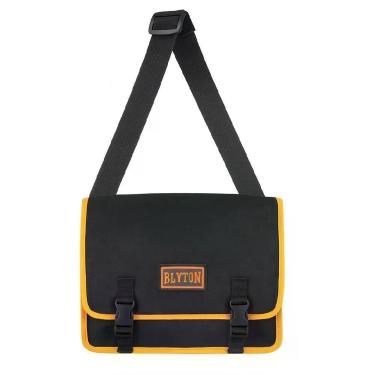 Imagem de Bolsa Porta Ferramenta Impermeavel Cartucheira Encanador Eletricista Alca Transversal Regulavel 2 Bolsos Amarela