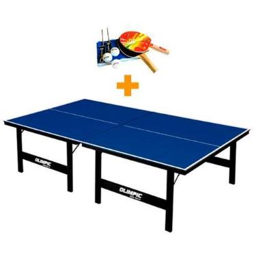 Imagem de MESA PING PONG ESPECIAL MDP 15mm Olimpic 1013 + KIT TÊNIS DE MESA 5030