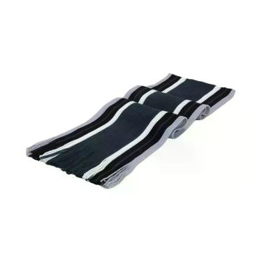 Imagem de Cachecol Longo Masculino De Cashmere Macio Com Listras Para O Inverno,