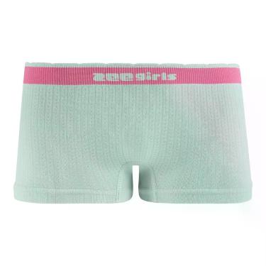 Imagem de Calcinha Boxer Infantil sem Costura Cós Bicolor Verde - Zee Rucci, M