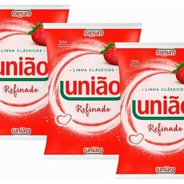 Imagem de União Açúcar Refinado 1kg - Kit com 3 Unidades