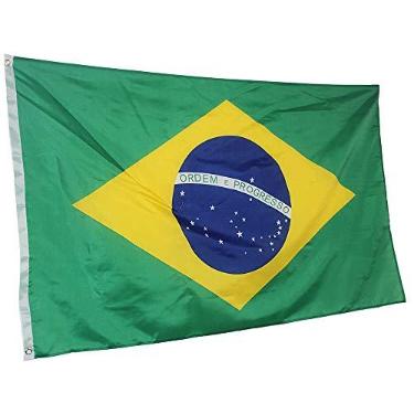 Imagem de Bandeira do Brasil 145cm x 90cm da Marca Minha Bandeira - Dupla Face