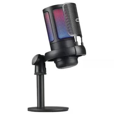Imagem de Microfone Gamer USB RGB Condensador, Cardioide, Plug & Play para PC e Streaming, Gravação Alta Qualidade MT-1060R