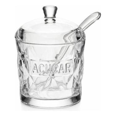 Imagem de Açucareiro de Mesa Cristal Memory 240ml Hauskraft com Colher