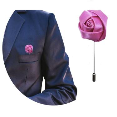 Imagem de Lapela Broche De Tecido Terno Casamento Noivo Padrinho Flor - RPires, 