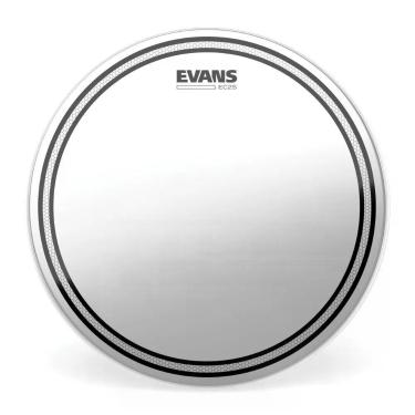 Imagem de Pele Batedeira para Caixa e Tom 8' Evans EC2S Porosa com Anel Redutor de Harmônicos Transparente 8