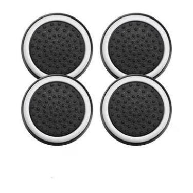 Imagem de 2 Pares De Grips P/ Controle Anti Derrapante Silicone Botão Analógico Do Joystick Cor: Branco
