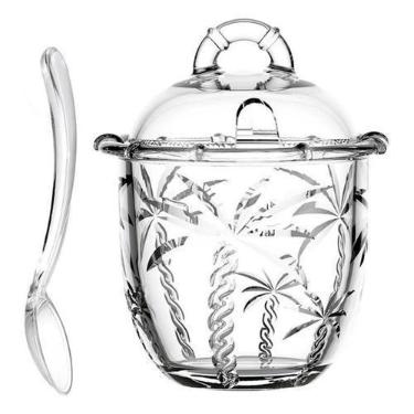 Imagem de Açucareiro Trancoso em Vidro Transparente 220ml com Colher  Ideal para